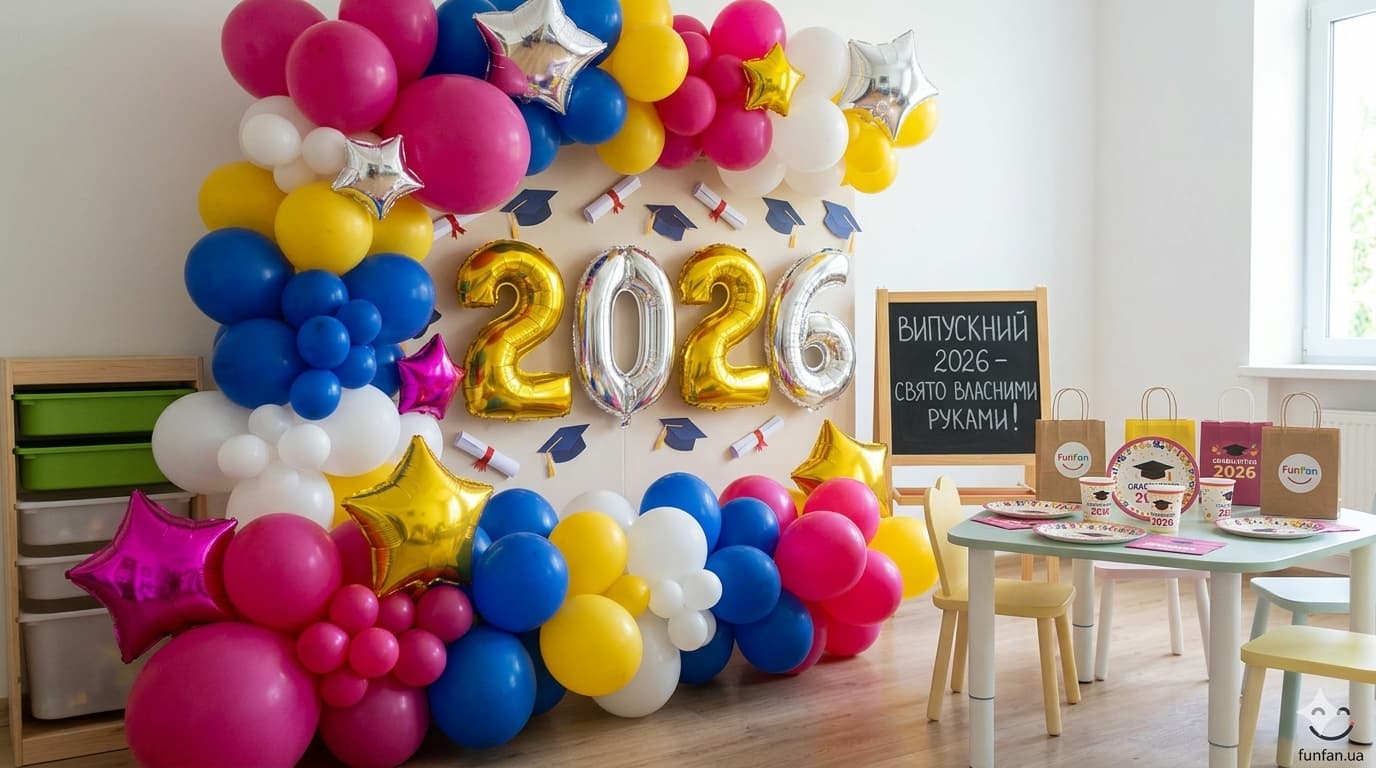 Оформлення випускного 2026 у дитячому садочку